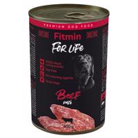 Výhodné balení Fitmin Dog For Life 12 x 400 g - hovězí