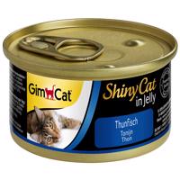 Výhodné balení GimCat ShinyCat Jelly 24 x 70 g - Tuňák