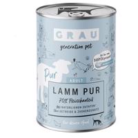 Výhodné balení GRAU Krmivo pro psy 12 × 400 g - jehněčí s lněným olejem