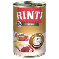 Výhodné balení RINTI Sensible 24 x 400 g - jehněčí mix, 2 druhy