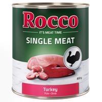 Výhodné balení Rocco Single Meat 12 x 800 g krůtí