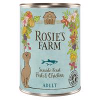 Výhodné balení Rosie's Farm Adult 24 x 400 g  - Ryby & Kuře