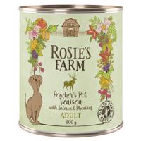 Výhodné balení Rosie's Farm Adult 24 x 800 g - zvěřina & bažant s lososem