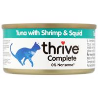 Výhodné balení Thrive Complete 24 x 75 g - tuňák s krevetami a chobotnicí