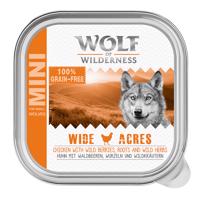 Výhodné balení Wolf of Wilderness Adult 24 x 150 g vanička - Wide Acres - kuřecí