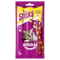Whiskas křupavé tašticky snacky, 3 x balení - 2 + 1 zdarma!  - Sticks bohaté na kuřecí  3 x (14 x 36 g )