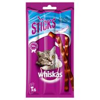 Whiskas křupavé tašticky snacky, 3 x balení - 2 + 1 zdarma!  - Sticks  bohaté na lososa 3 x (14 x 36 g )