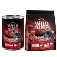 Wild Freedom 12 x 400 g + granule 400 g za skvělou cenu - Farmlands - hovězí & kuře + Adult "Farmlands" - Drůbeží a hovězí