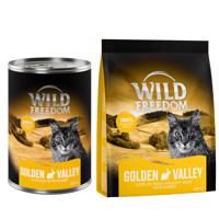 Wild Freedom 12 x 400 g + granule 400 g za skvělou cenu - Golden Valley - králík & kuře + Adult „Golden Valley“ – s králičím bez obilovin