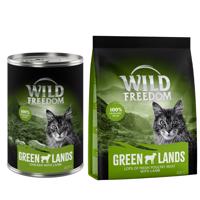 Wild Freedom 12 x 400 g + granule 400 g za skvělou cenu - Green Lands - jehně & kuře + Adult "Green Lands" - jehněčí bez obilovin