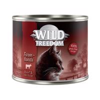 Wild Freedom Adult 6 x 200 g - bez obilovin - Farmlands - hovězí & kuře