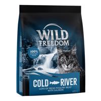 Wild Freedom granule pro kočky, 3 x 400 g - 2 + 1 zdarma - Adult "Cold River" - Losos
