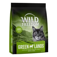 Wild Freedom granule pro kočky, 3 x 400 g - 2 + 1 zdarma - Adult "Green Lands" - Jehněčí