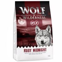 Wolf of Wilderness, 2 x 1 kg - 20 % sleva - Adult "Ruby Midnight" - hovězí a králičí