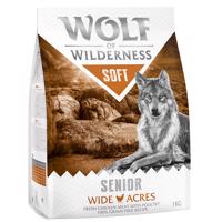 Wolf of Wilderness, 2 x 1 kg - 20 % sleva - Senior "Soft - Wide Acres" - kuřecí