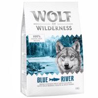 Wolf of Wilderness Adult "Blue River" losos - bez obilovin - Výhodné balení: 5 x 1 kg