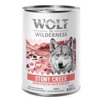 Wolf of Wilderness Adult "Expedition", 6 x 400 g - Stony Creek - Drůbež s hovězím masem