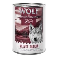 Wolf of Wilderness "Red Meat" 6 x 400 g - Velvet Gloom – čerstvé vepřové s krůtou a pstruhem