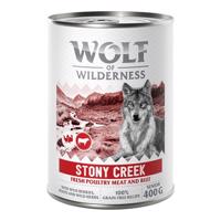 Wolf of Wilderness Senior 6 x 400 g - se spoustou čerstvé drůbeže  - Stony Creek - drůbež s hovězím