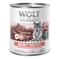 Wolf of Wilderness Senior 6 x 800 g – se spoustou čerstvé drůbeže  - míchané balení