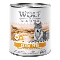 Wolf of Wilderness Senior 6 x 800 g – se spoustou čerstvé drůbeže  - Sandy Path - drůbež s kuřecím