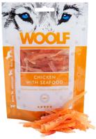 Woolf Chicken with Seafood 100 g  - pamlsky pro psy