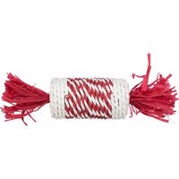 Xmas Candy Roll - 100 % přírodní hračka pro hlodavce, 18 cm, červená/bílá