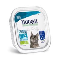Yarrah Bio kousky v omáčce 6 x 100 g ve výhodném balení - ryba a bio spirulina