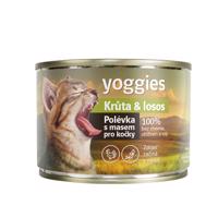 Yoggies Polévka pro kočky – Krůta & losos 185g