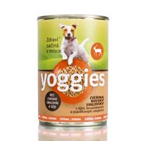 Yoggies zvěřinová konzerva s dýní, brusinkami a pupálkovým olejem 400g