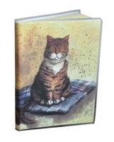 Zápisník s malovanou kočkou - design Alex Clark
