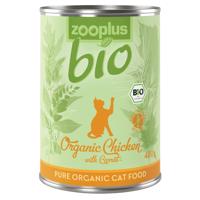 zooplus Bio 12 x 400 g - bio kuřecí s bio karotkou