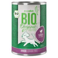 zooplus Bio Junior bio krůtí s bio mrkví - 6 x 400 g