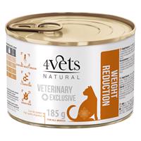 4Vets Natural Cat Weight Reduction 185 g - 12 x 185 g