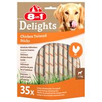 8v1 Delights Twisted Sticks pro malé psy s kuřecím - 35 ks