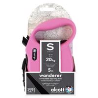 alcott Wanderer samonavíjecí vodítko, růžové - velikost S, do 20 kg