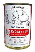 All Animals DOG Krůtí mleté s rýží 400g + Množstevní sleva Sleva 15%