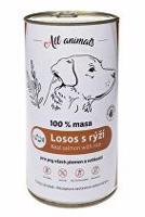 All Animals DOG losos mletý s rýží 1200g + Množstevní sleva