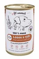All Animals DOG losos mletý s rýží 400g + Množstevní sleva