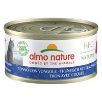 Almo Nature HFC Natural 12 x 70 g výhodné balení - tuňák s Venušinými mušlemi