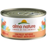 Almo Nature konzervy 24 x 70 g - Kitten kuře