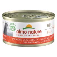 Almo Nature konzervy 24 x 70 g - losos s mrkví v želé