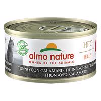Almo Nature konzervy 24 x 70 g - tuňák s kalamáry v želé