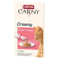 Animonda Carny Adult Creamy - výhodné balení: 24 x 15 g s lososem a taurinem