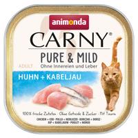 animonda Carny Adult Pure & Mild 32 ks (32 × 100 g) – kuřecí + treska