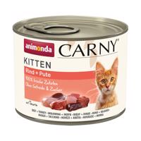 animonda Carny Kitten hovězí + krůtí maso 12 × 200 g
