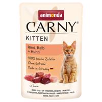 Animonda Carny Kitten Pouch 12 x 85 g - hovězí, telecí + kuře