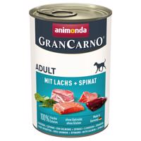 Animonda GranCarno Original 12 x 400 g výhodné balení - losos a špenát