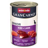 Animonda GranCarno Original 12 x 400 g výhodné balení - Senior: hovězí a jehněčí