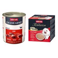 Animonda GranCarno Original 24 x 800 g + 3 x 85 g pudding snack zdarma - čisté hovězí